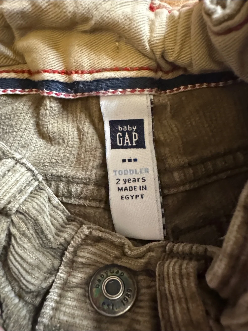 GAP Corduroy Pants 2T brown pants vintage gap cotton fall winter